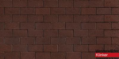 Тротуарная клинкерная брусчатка WK115DB40 Design Dunkel Braun 200х100х40 Westerwalder Klinker